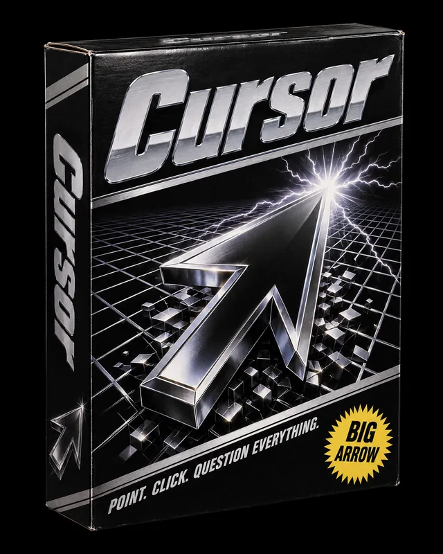 Black and chrome software box with an enormous silver arrow and lightning bolts.